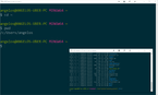 Bash in Windows Screenshot #5: Multiple instances running at the same time at different dimensions and font-size